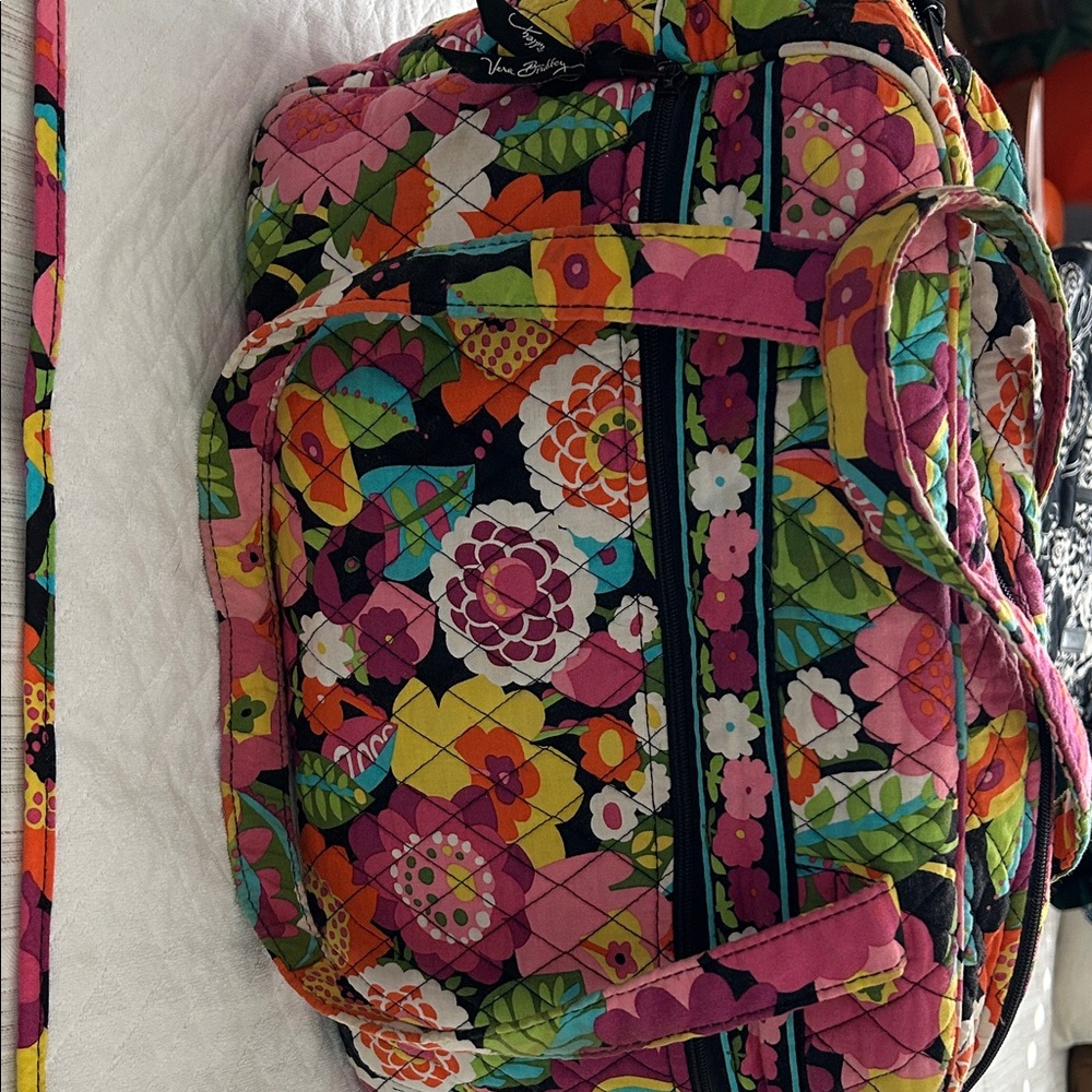 Vera Bradley Floral Quilted Diaper bag - Pink and Green